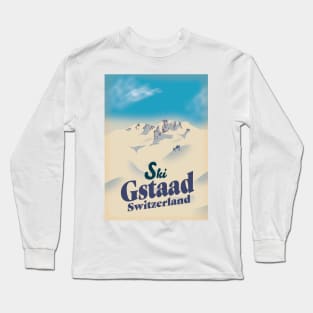 Ski Gstaad Switzerland Long Sleeve T-Shirt